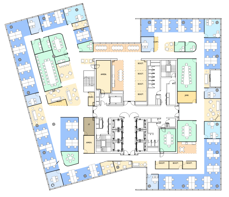 floor plan that was created by qbiq's generative AI